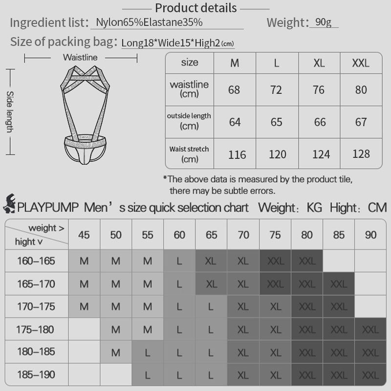 AD334 — supplier size chart
