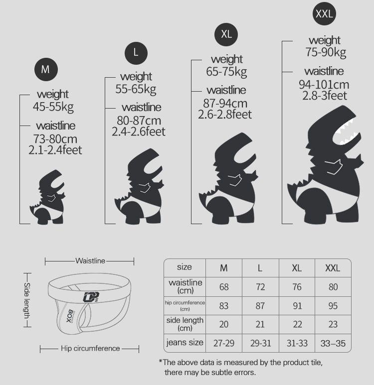 OR213 supplier size chart